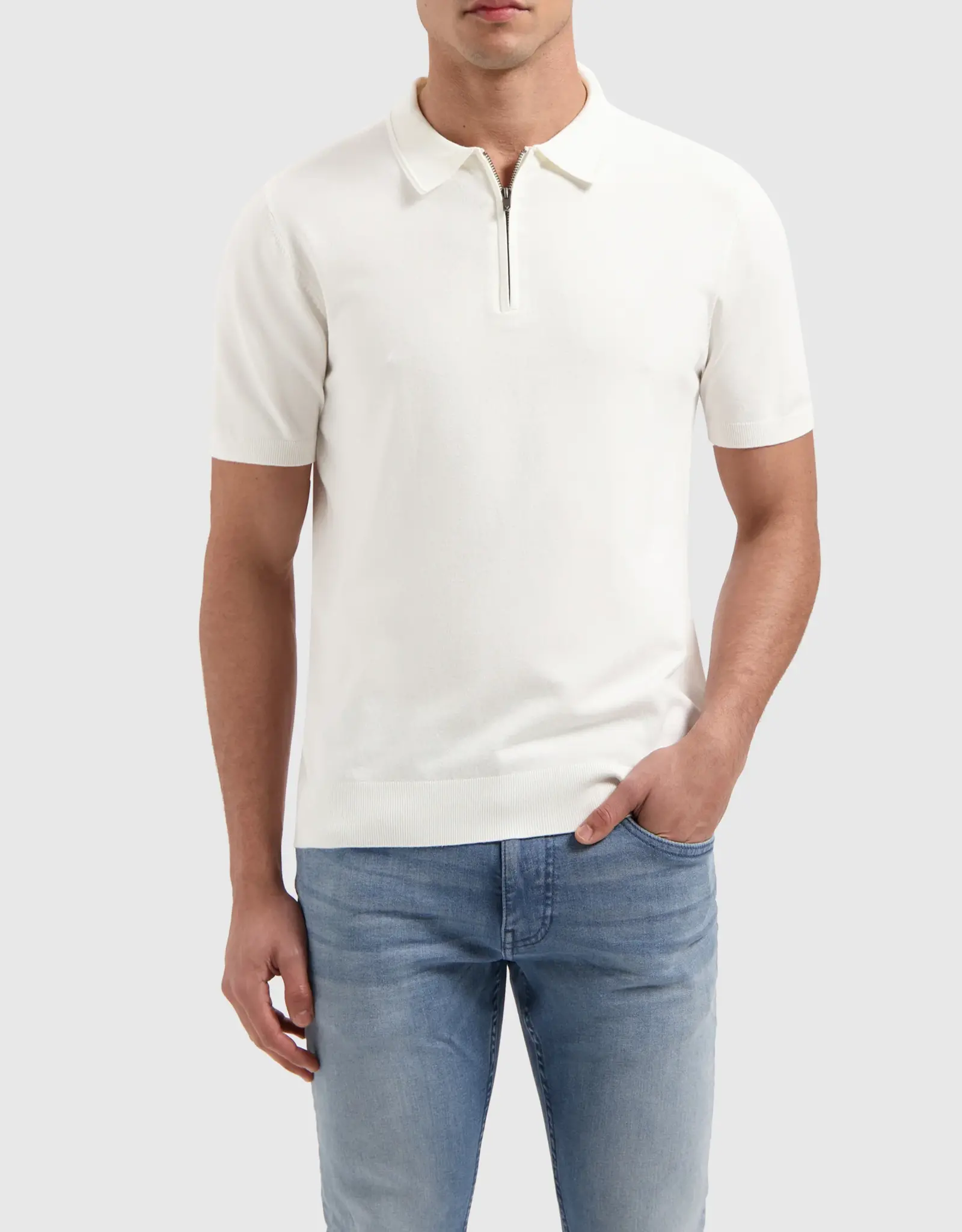 Pure Path Half-zip Regular Fit knit Polo