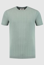 Pure Path Striped Regular Knit T-Shirt