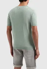 Pure Path Striped Regular Knit T-Shirt