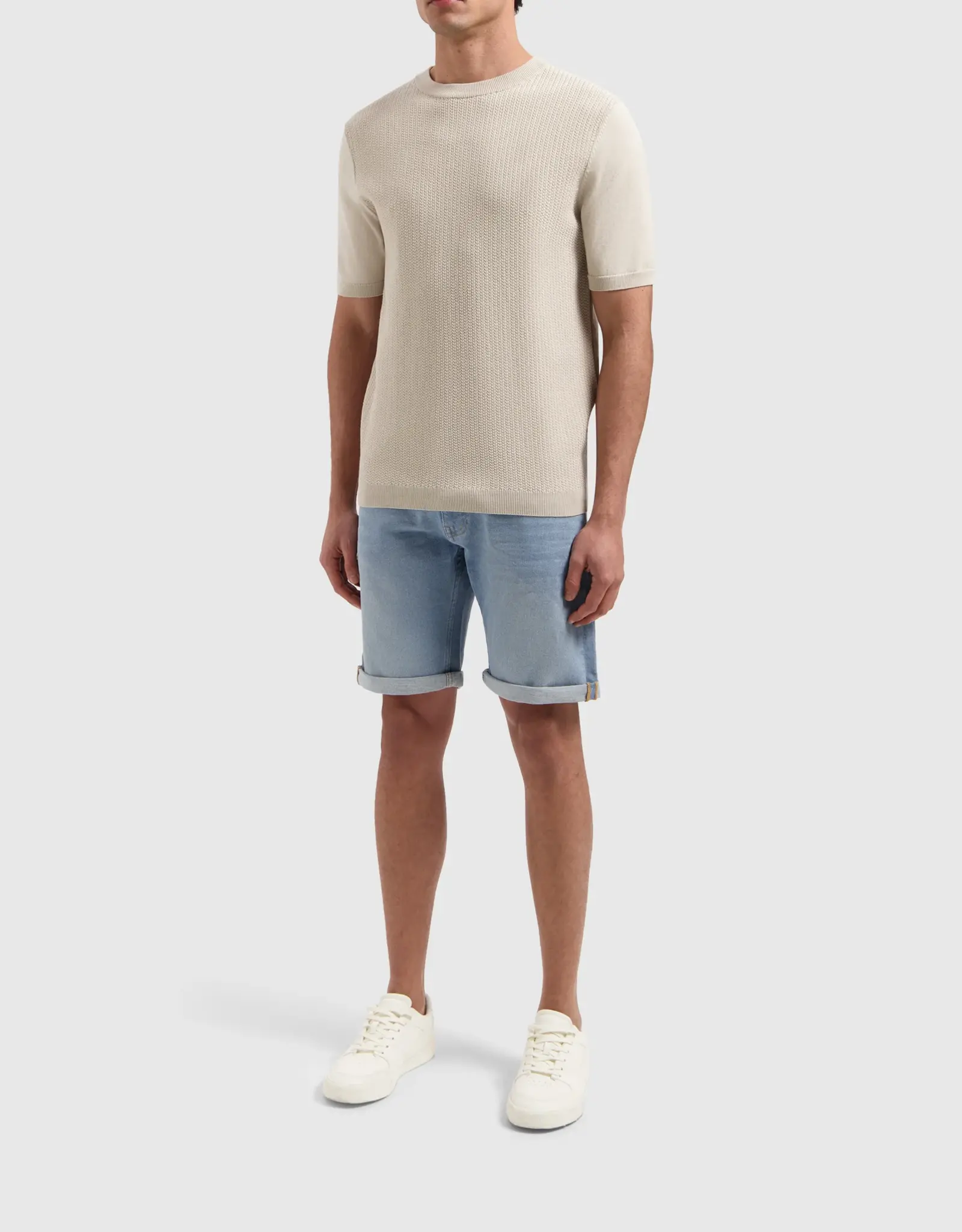 Pure Path Braided Knit Regular T-Shirt