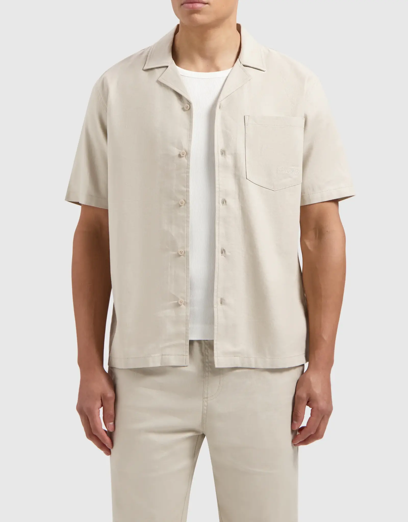 Pure Path Regular Fit Linnen Shirt