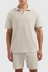 Pure Path Initials Waffle Polo