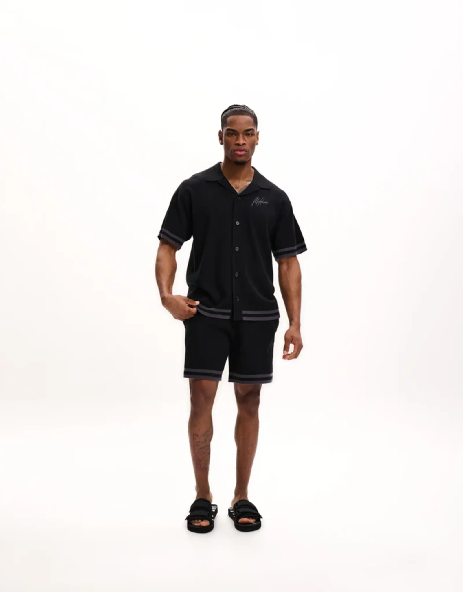 Malelions Knitted CampCollar Shirt