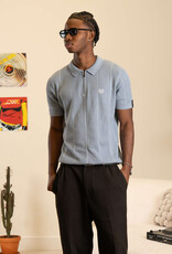 Quotrell Cruz Knitted Zip Polo