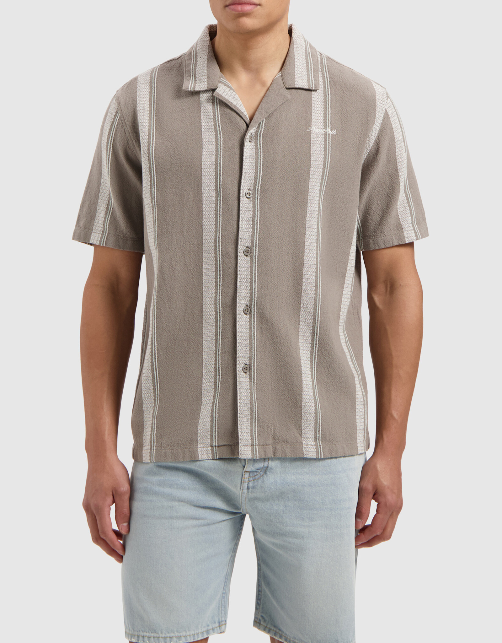 Pure Path Loose Fit Stripe Shirt