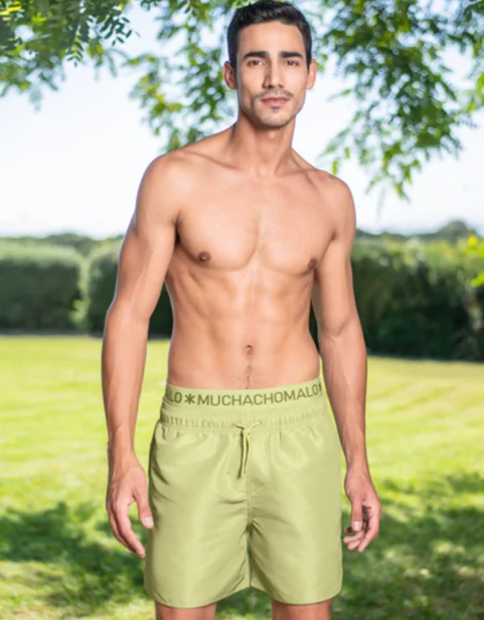 Muchachomalo Regular Fit Solid Swimshort