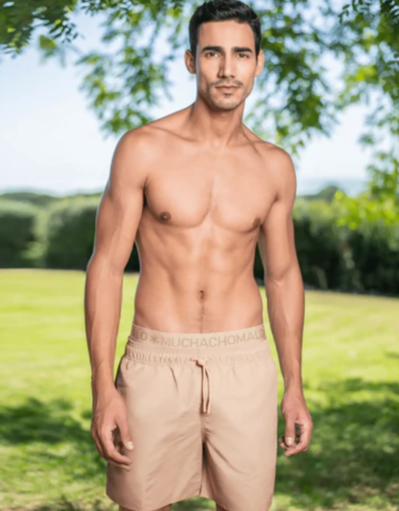 Muchachomalo Regular Fit Solid Swimshort