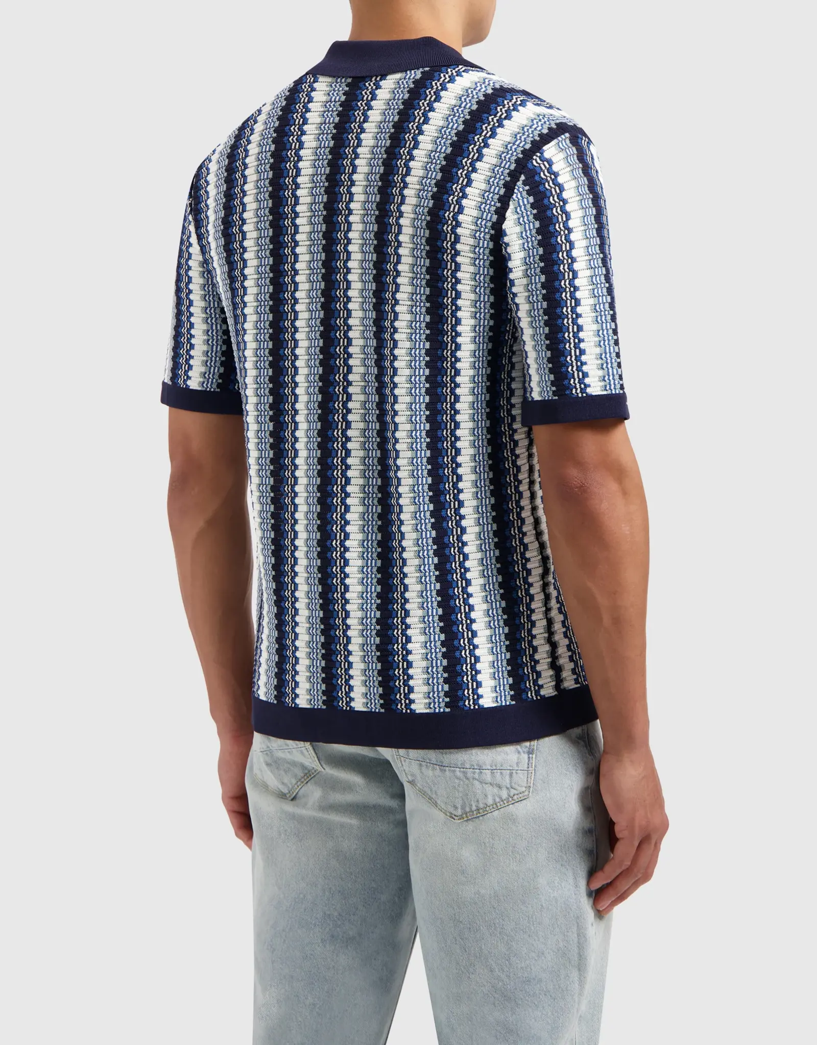 Pure Path Ajour Knit Regular Fit Shirt