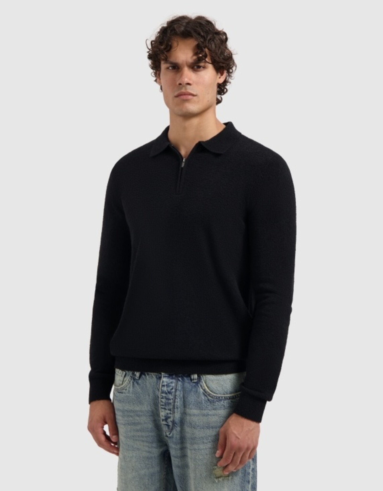 Pure Path Regular Fit Zip Polo Knitwear