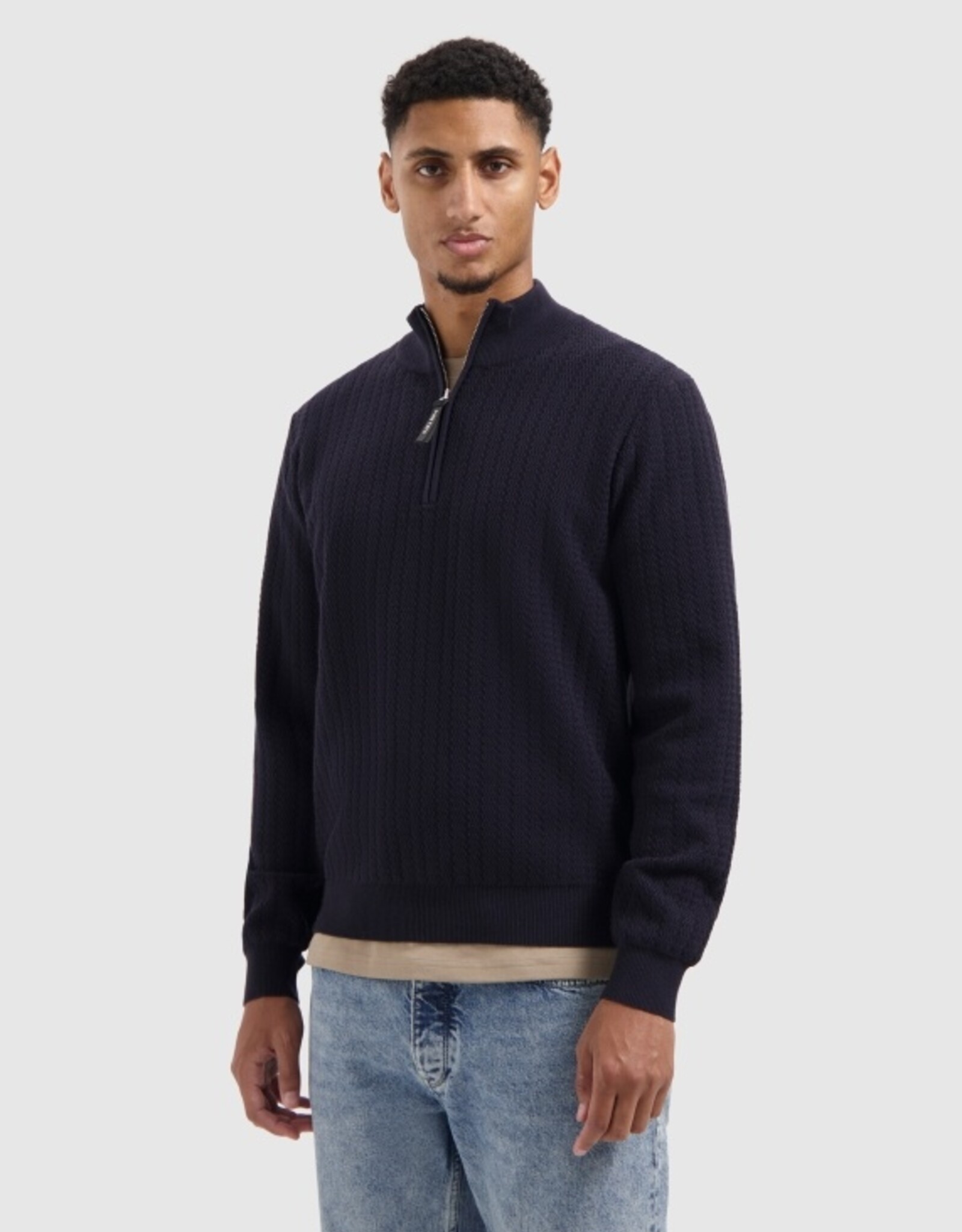 Pure Path Regular Fit Half Zip Knitwear