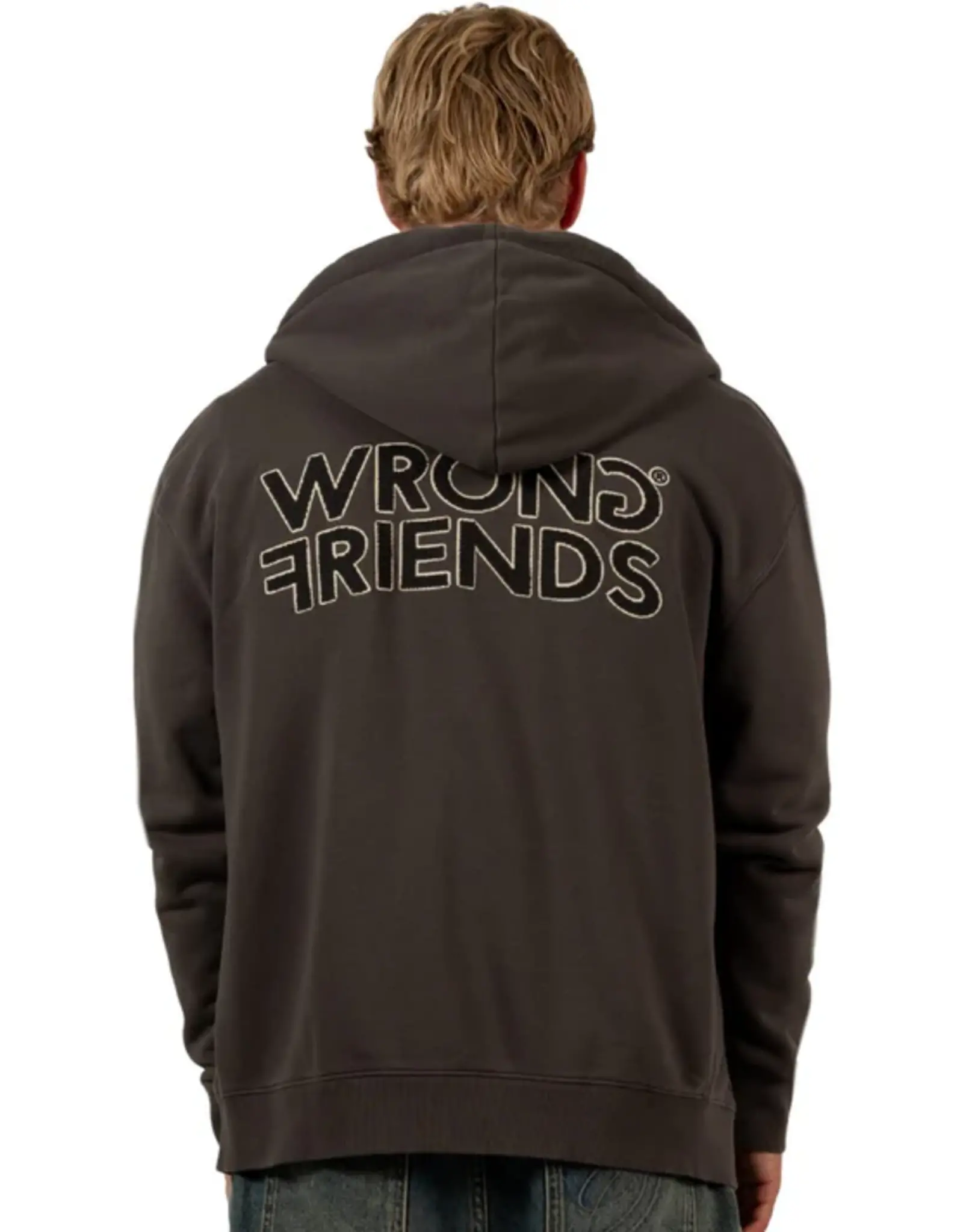 Wrong Friends Oxford Zipped Hoodie
