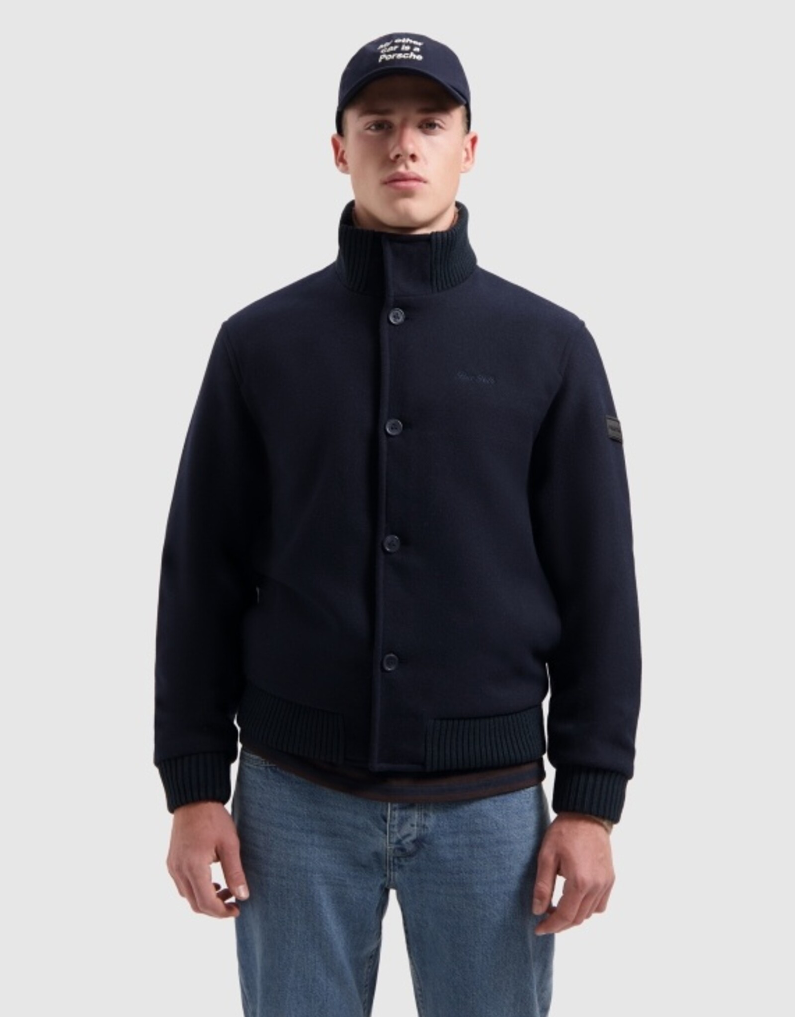 Pure Path Regular Fit Wool Bomber