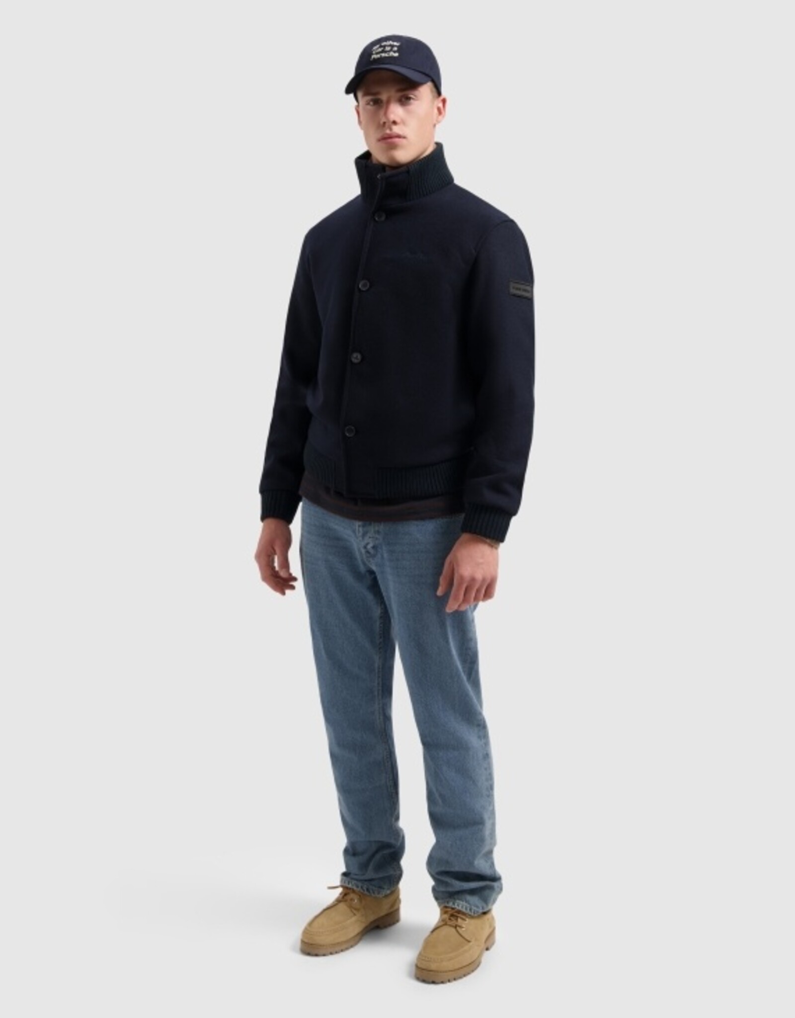 Pure Path Regular Fit Wool Bomber