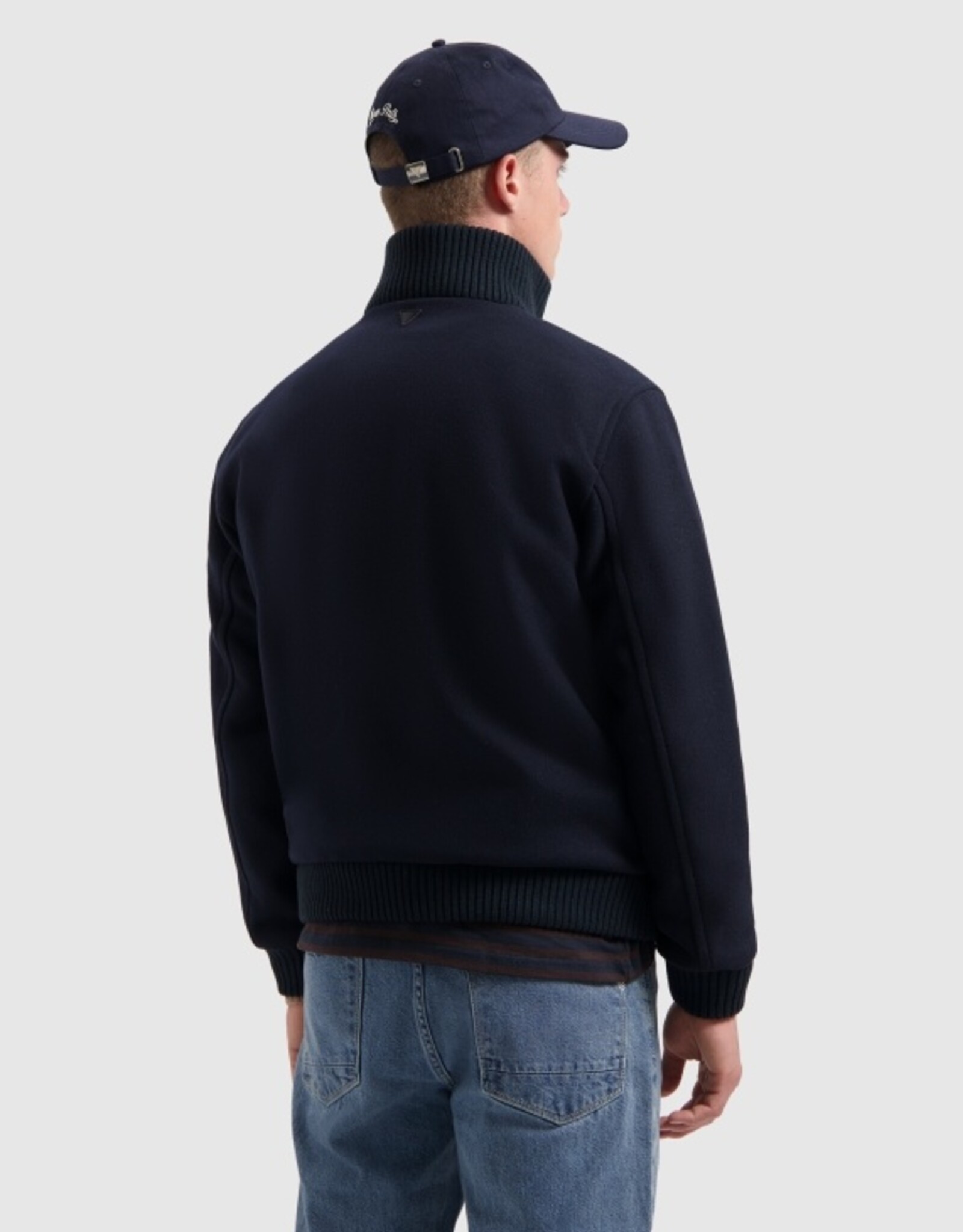 Pure Path Regular Fit Wool Bomber