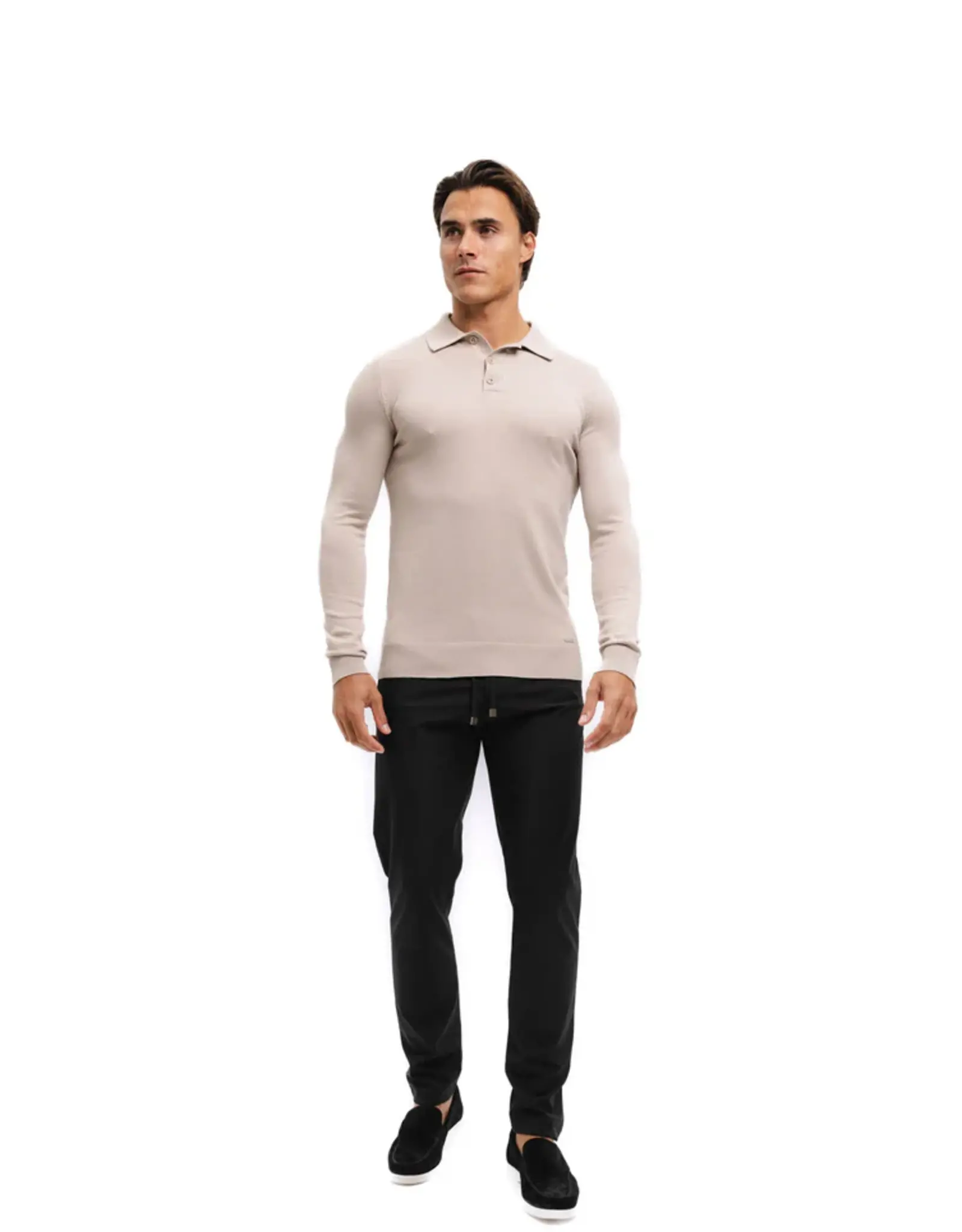 Malelions Knitted Long Sleeve polo