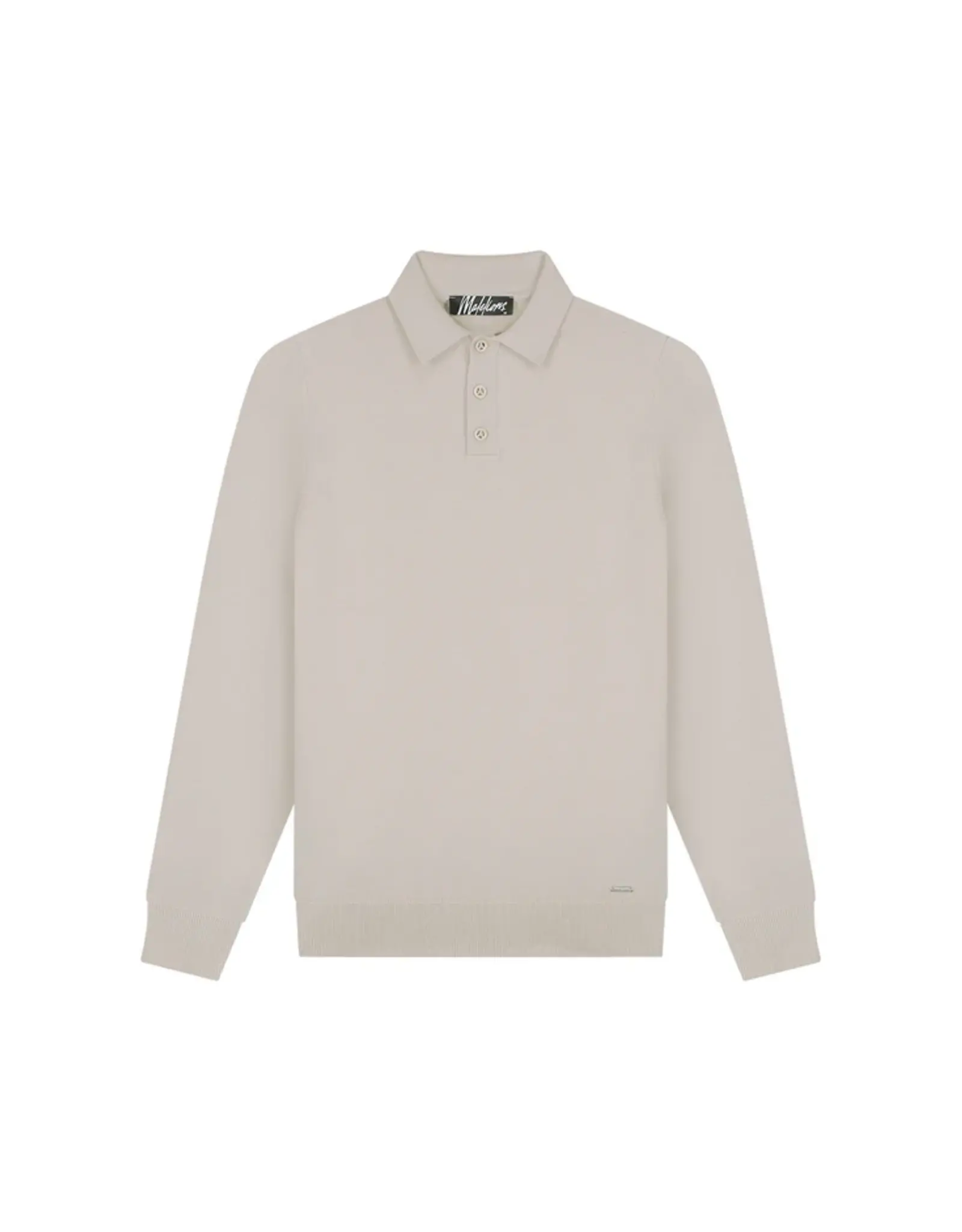 Malelions Knitted Long Sleeve polo