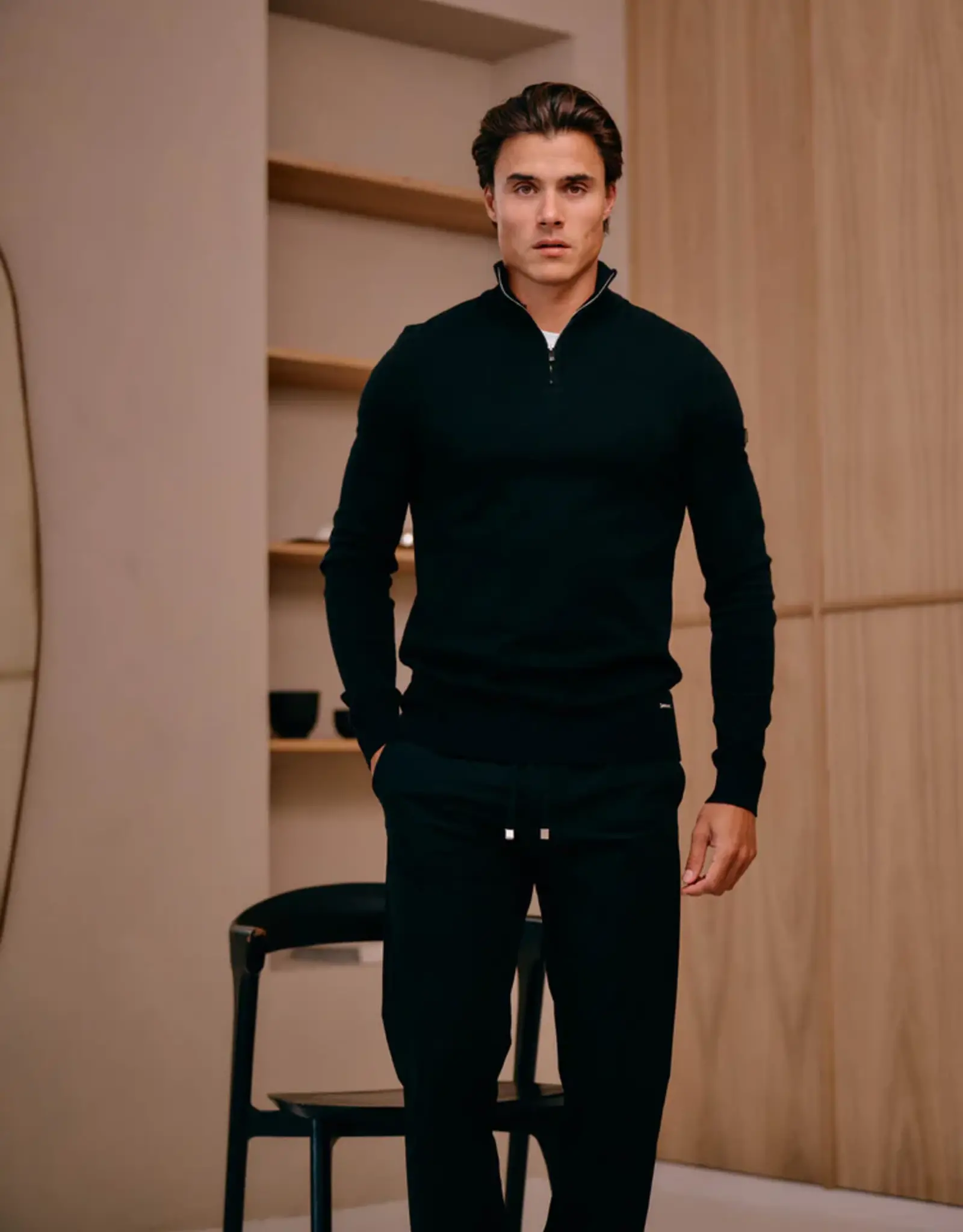 Malelions Knitted Quarter Zip