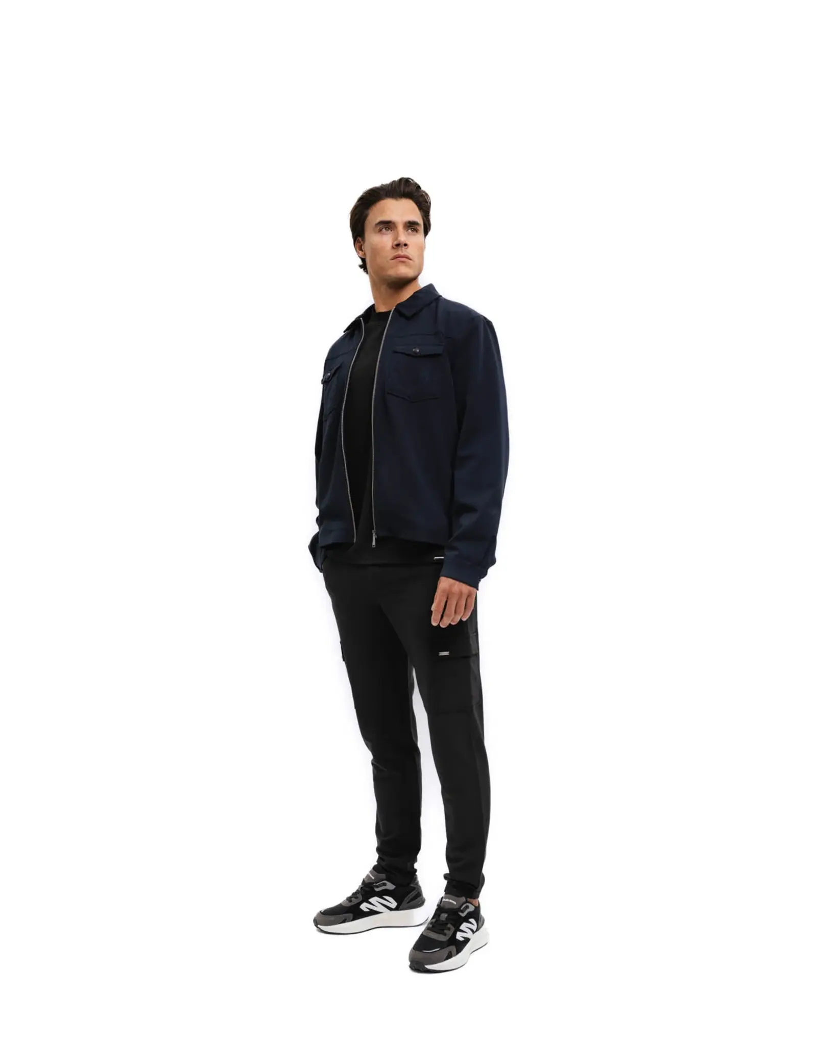 Malelions Textured Zip Overshirt