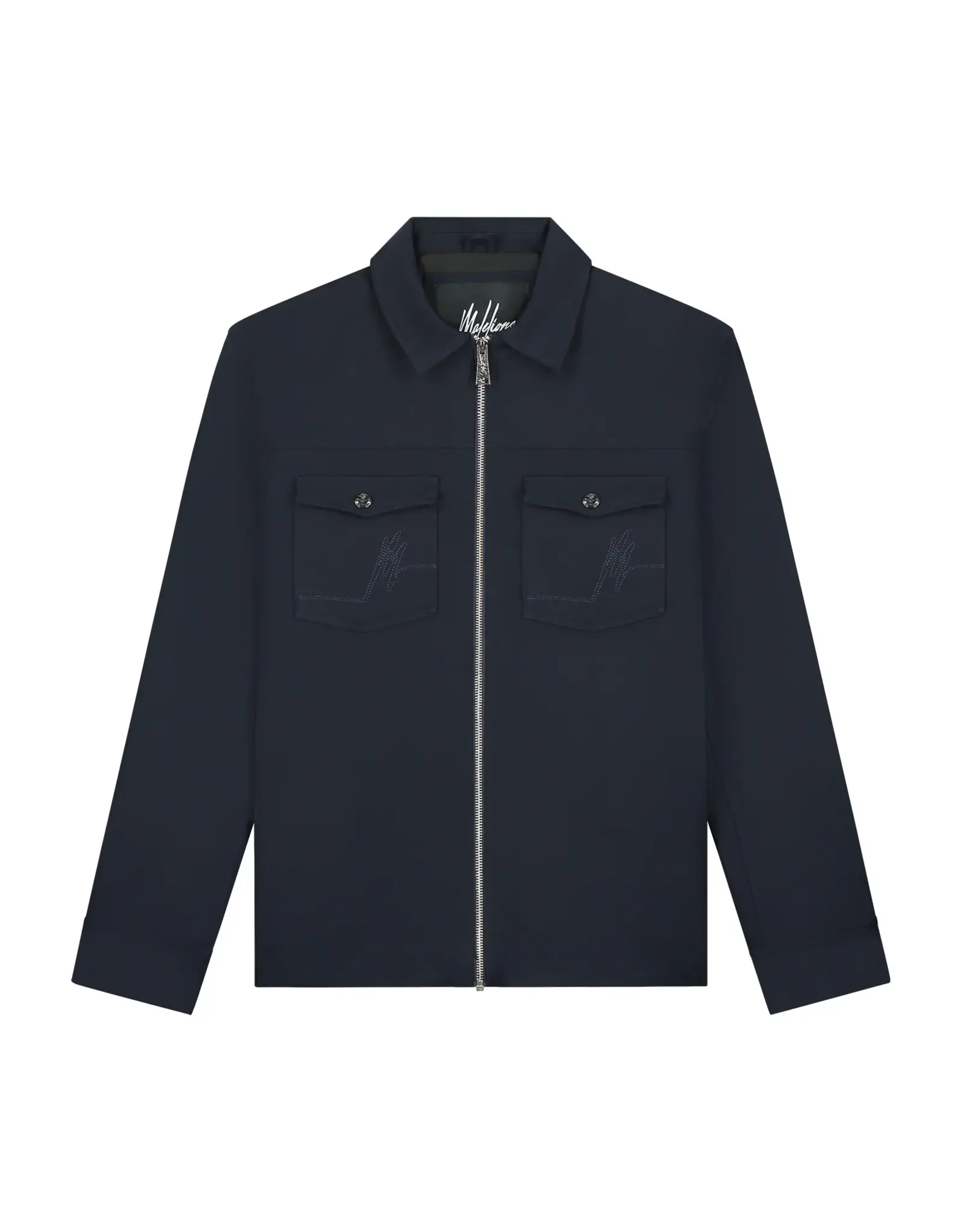 Malelions Textured Zip Overshirt