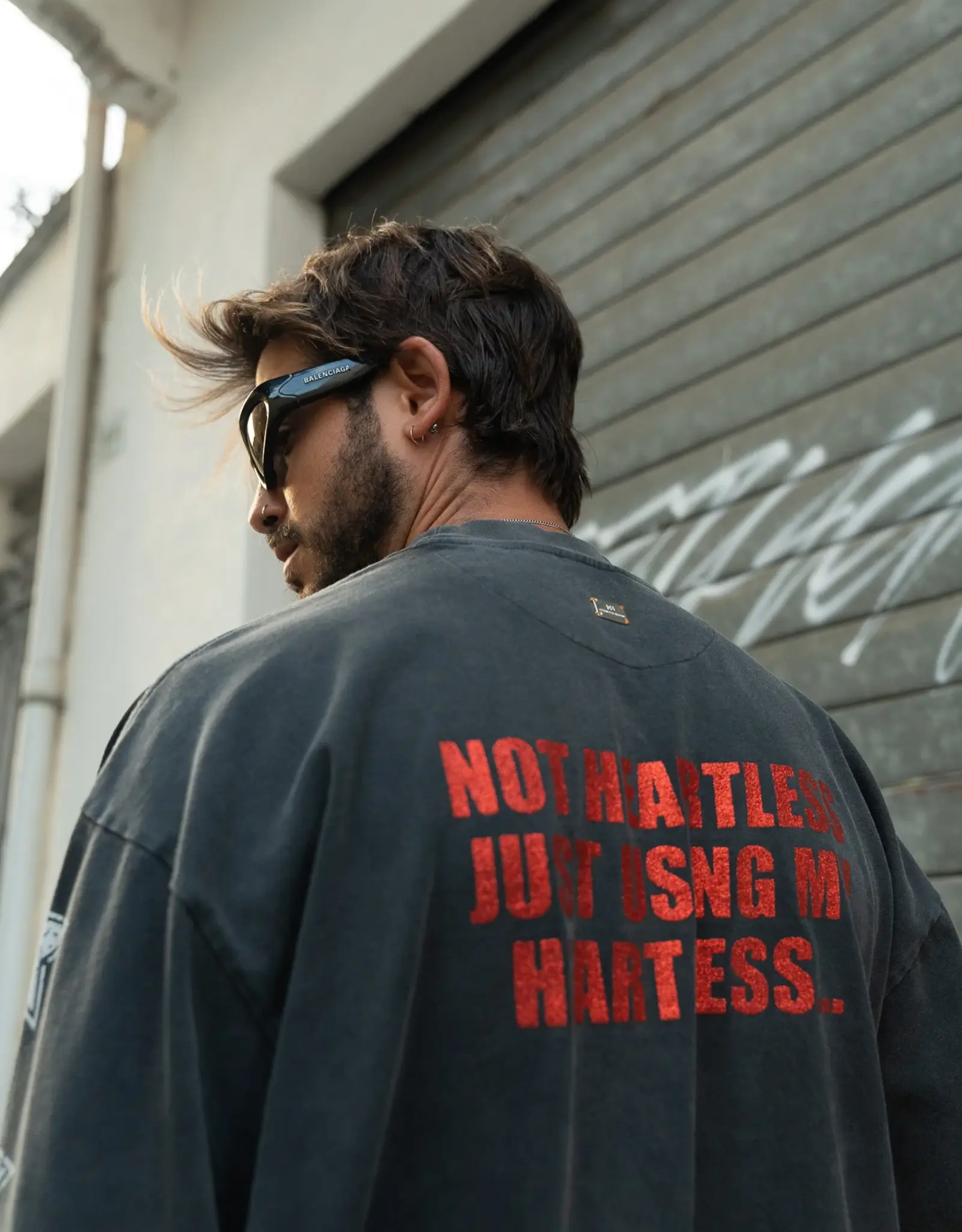 Fearless Blood Heartless Oversized Longsleeve