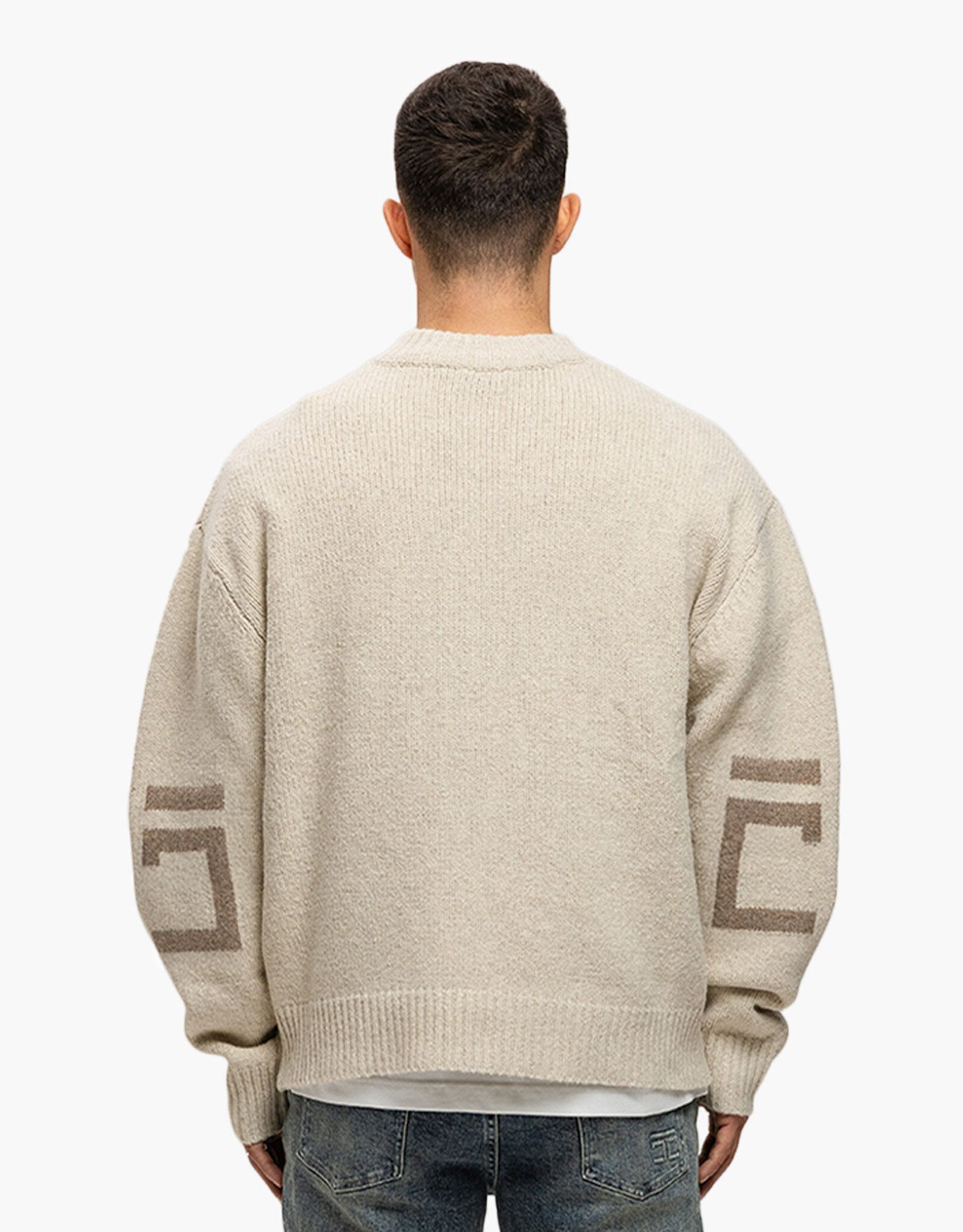JorCustom Splitted Icon Knit Sweater