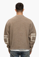 JorCustom Splitted Icon Knit Sweater