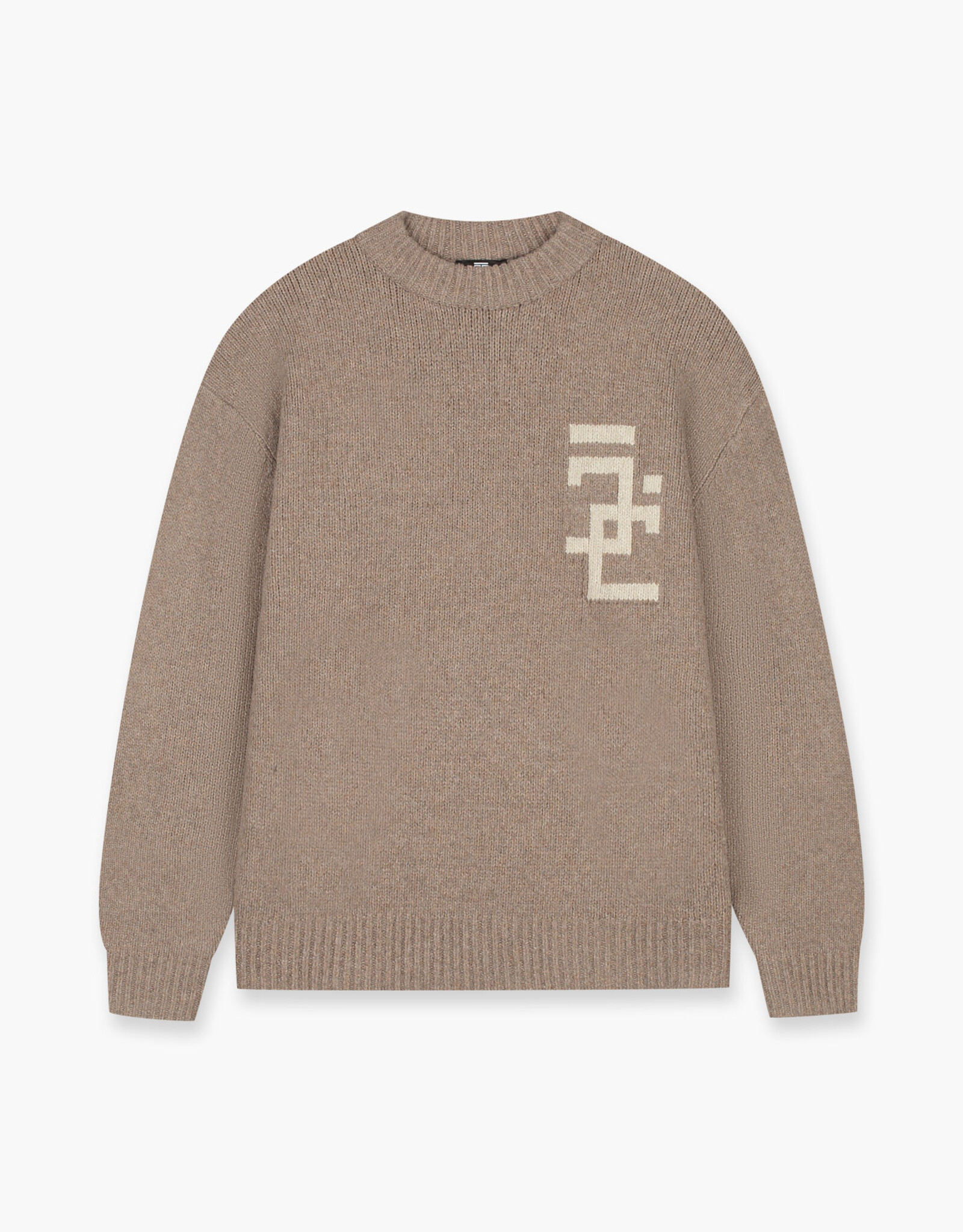 JorCustom Splitted Icon Knit Sweater