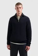 Pure Path Rib Knit Half-zip Sweater