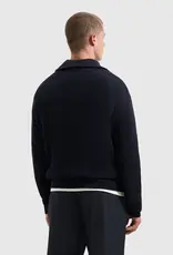 Pure Path Rib Knit Half-zip Sweater