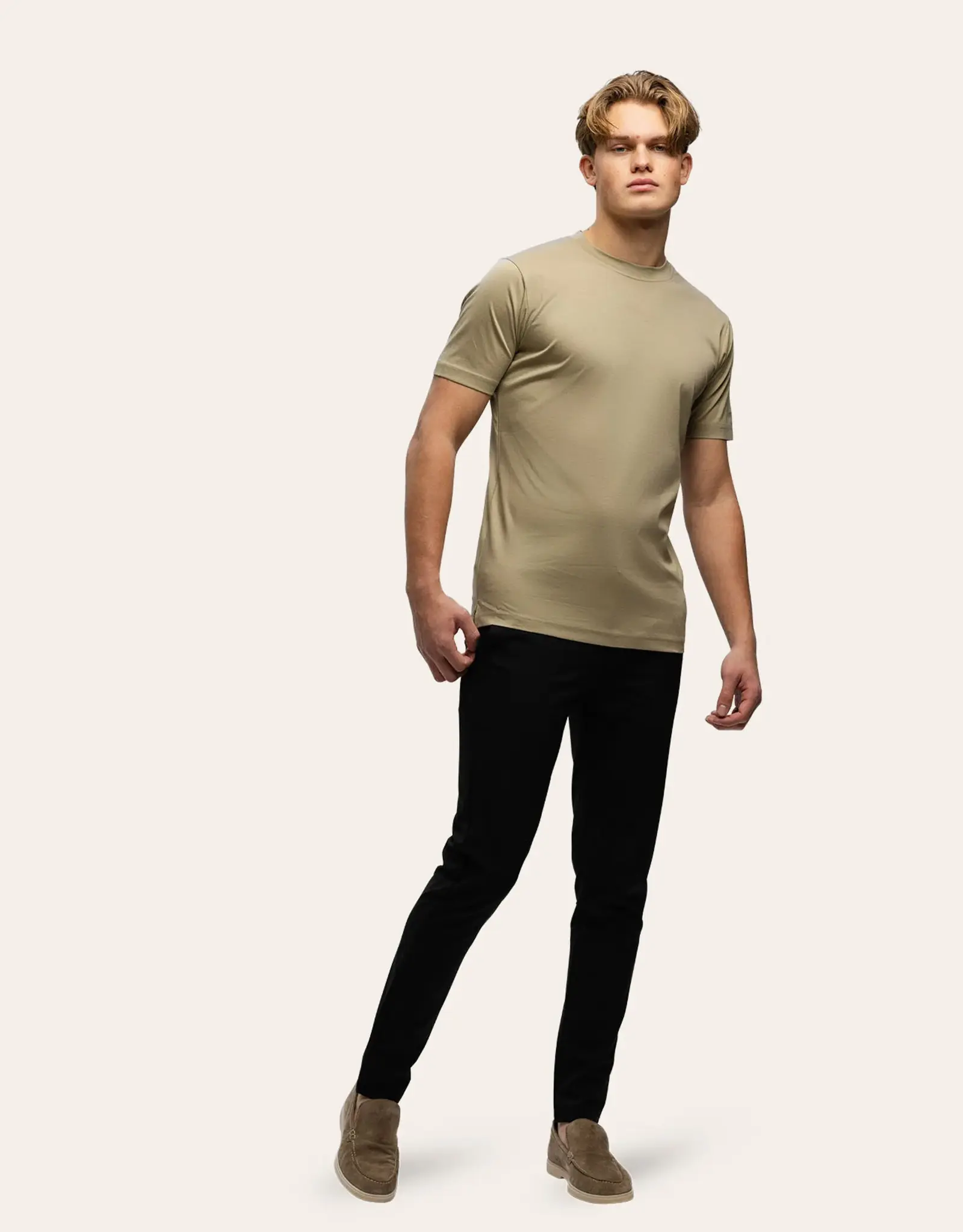 Tria D'oro Regular Fit Glans T-Shirt