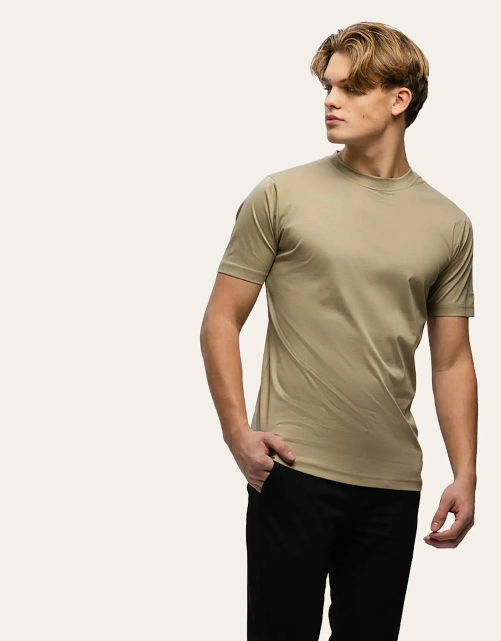 Tria D'oro Regular Fit Glans T-Shirt