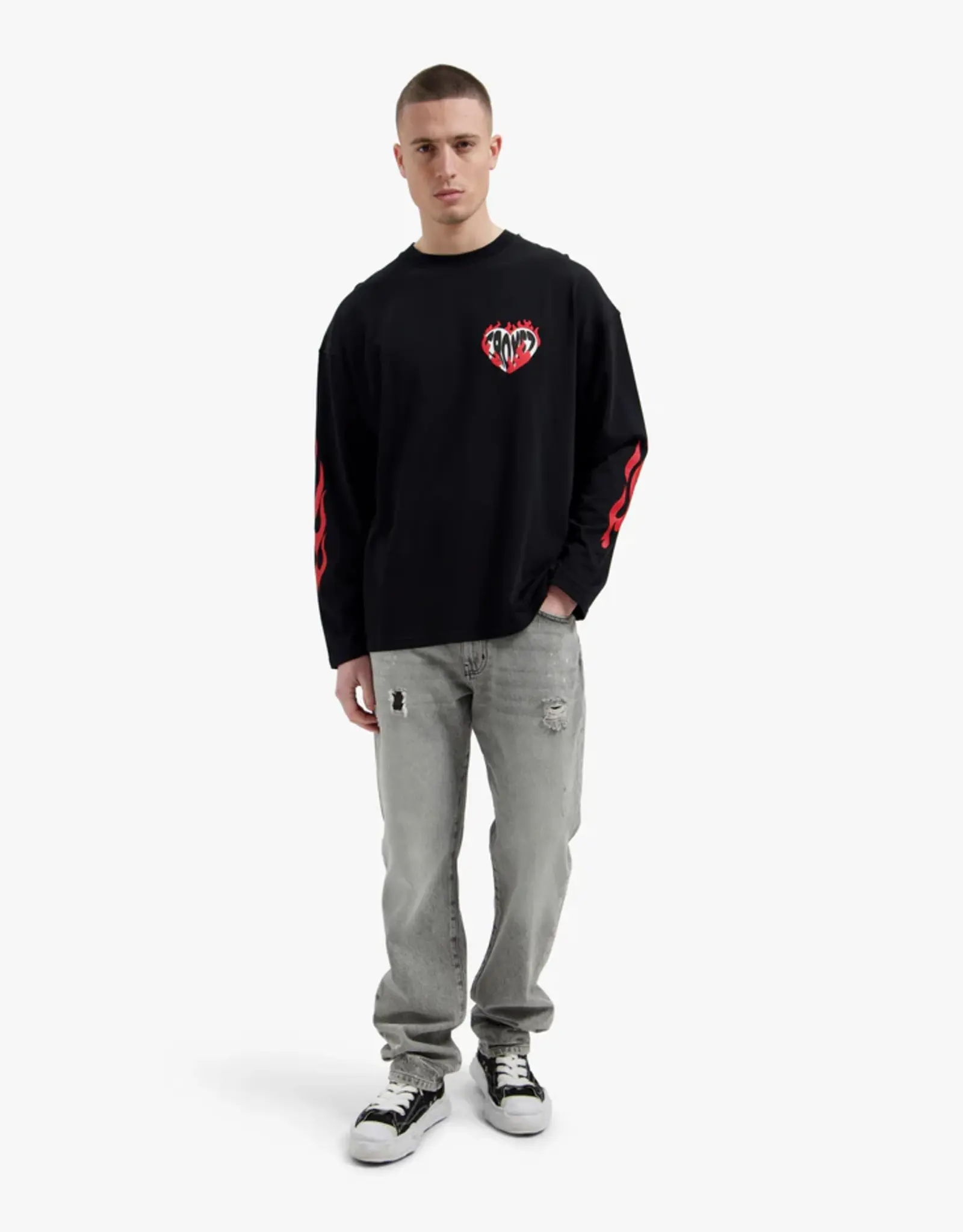 Croyez Croyez Heart On Fire Longsleeve