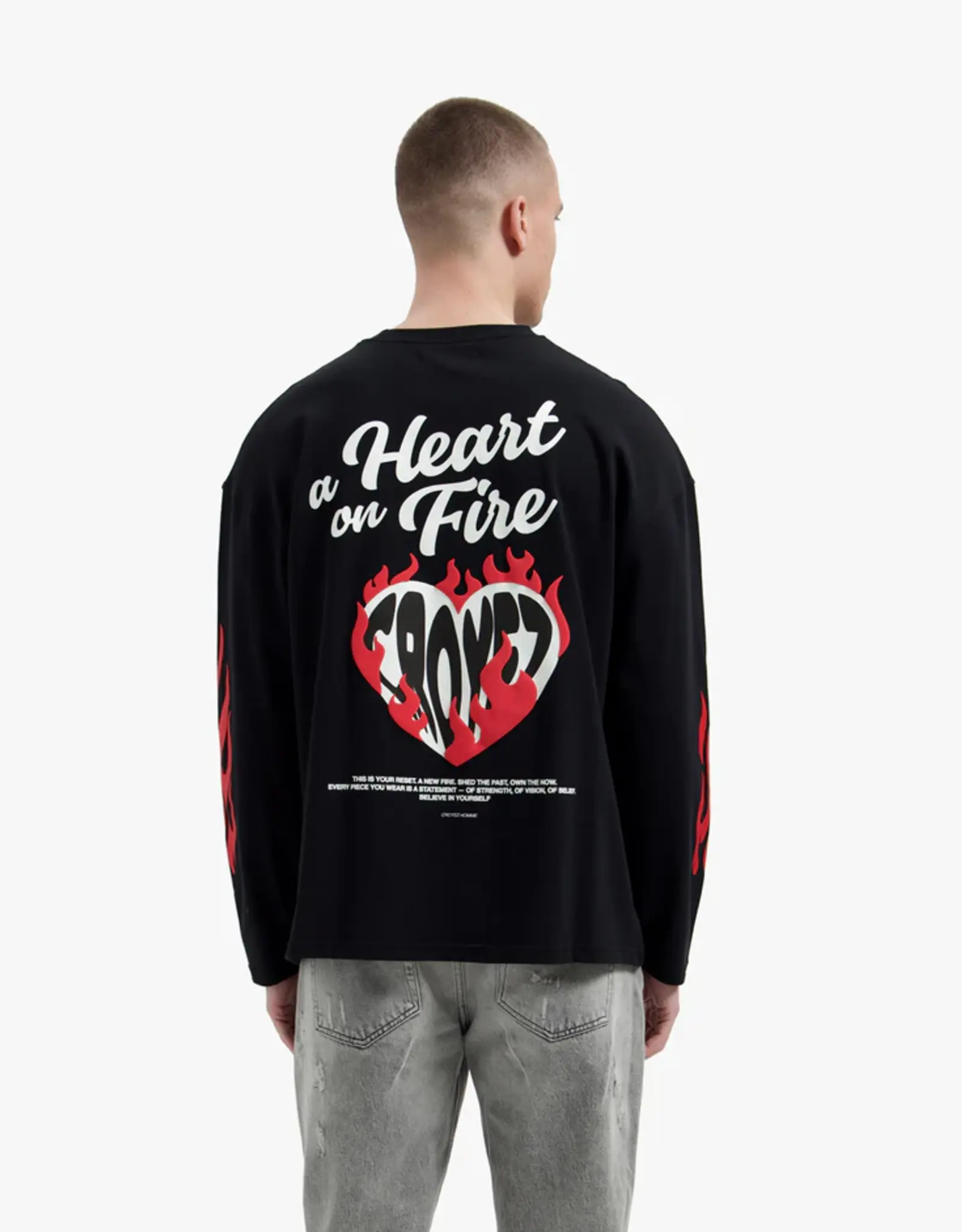 Croyez Croyez Heart On Fire Longsleeve