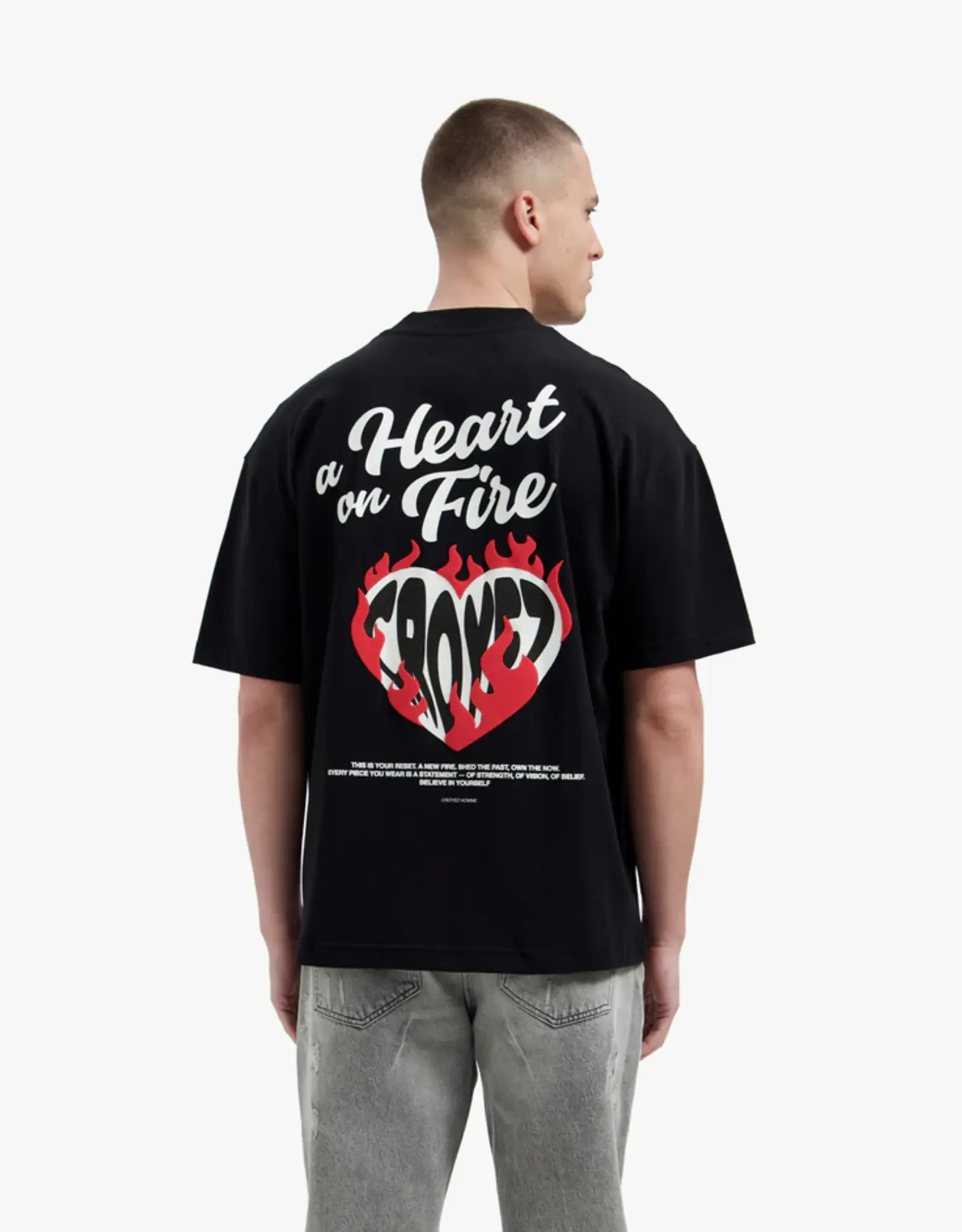 Croyez Croyez Heart On Fire T-Shirt