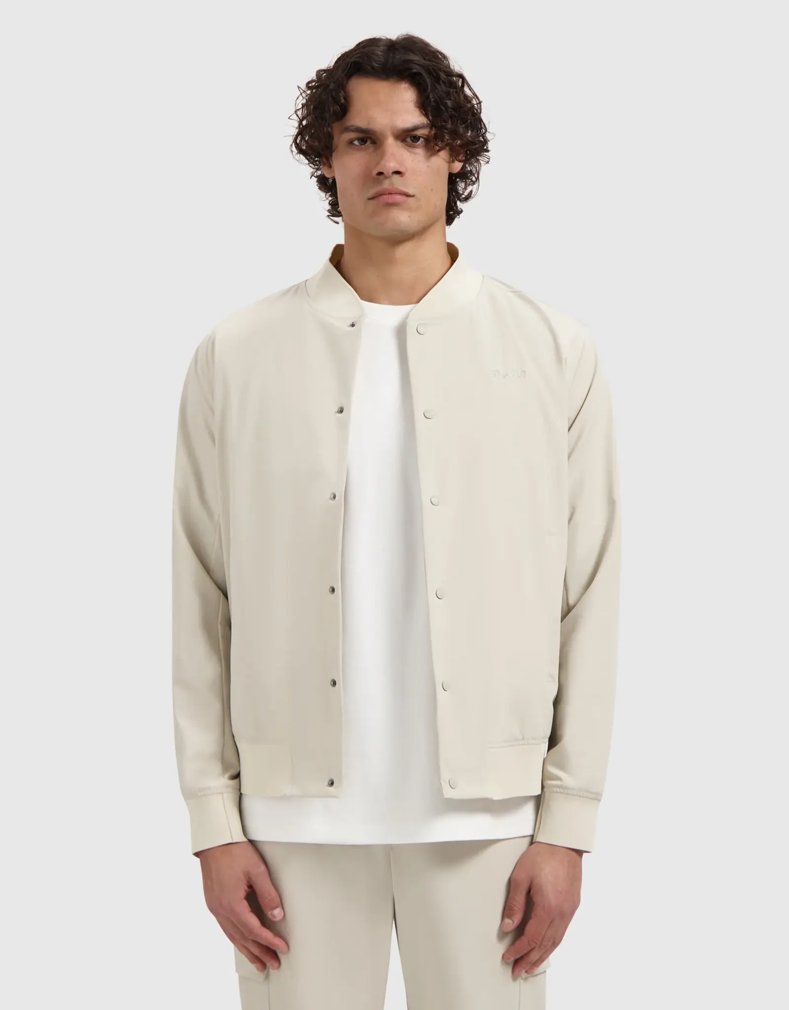 Pure Path Travel Stretch Bomber Jacket