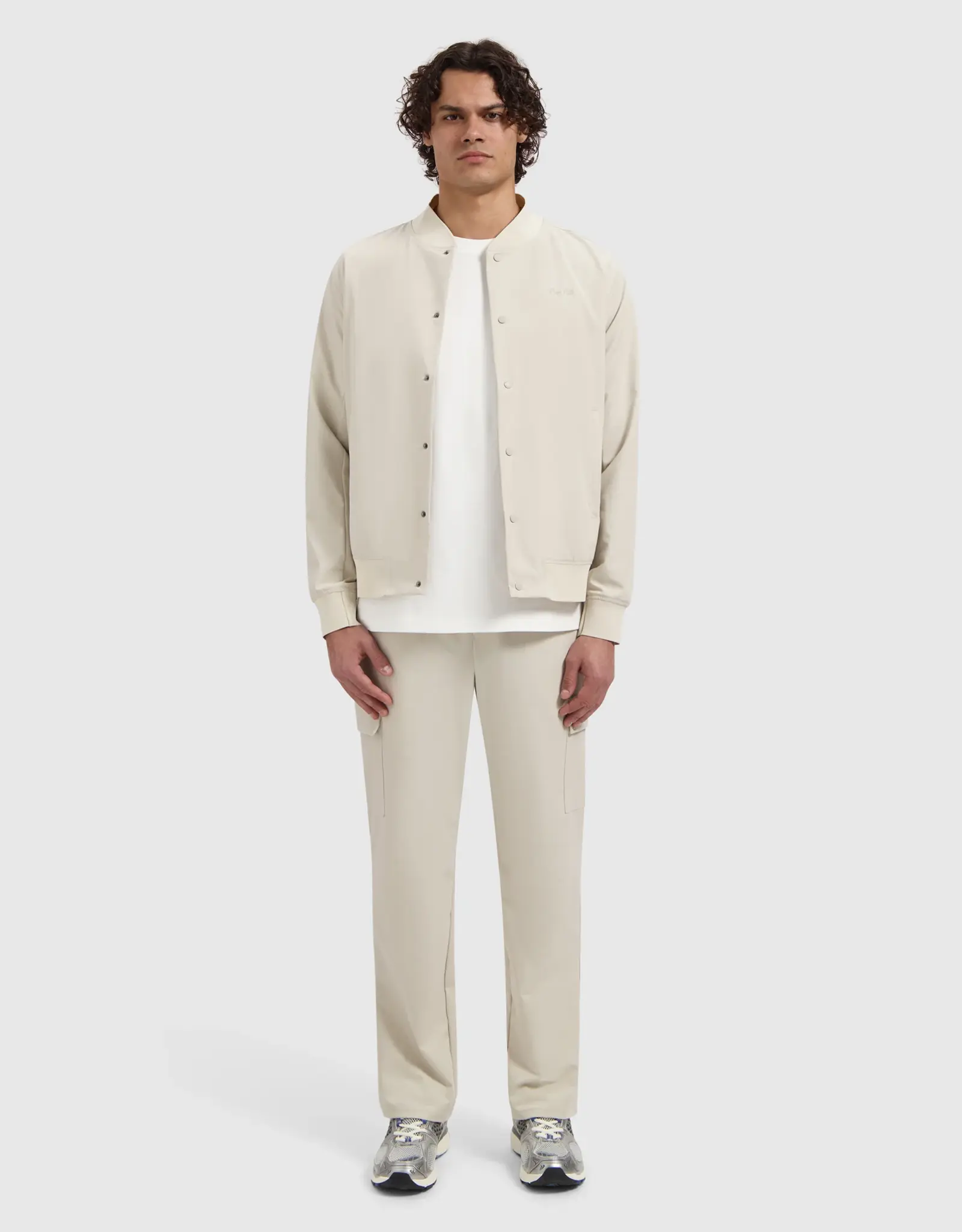 Pure Path Travel Stretch Bomber Jacket