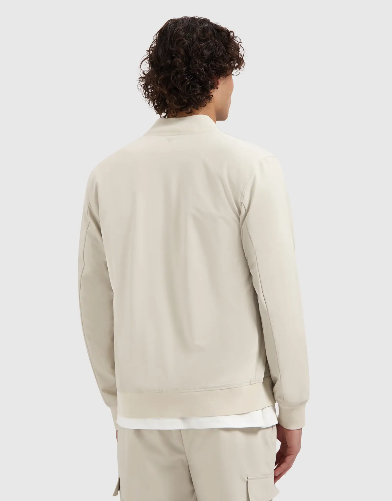Pure Path Travel Stretch Bomber Jacket