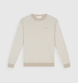 Pure Path Ladder Stitch Knit Sweater