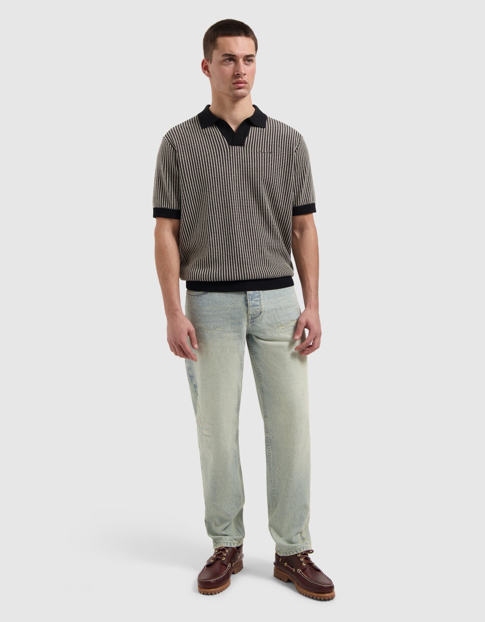 Pure Path Ladder Stitch Polo