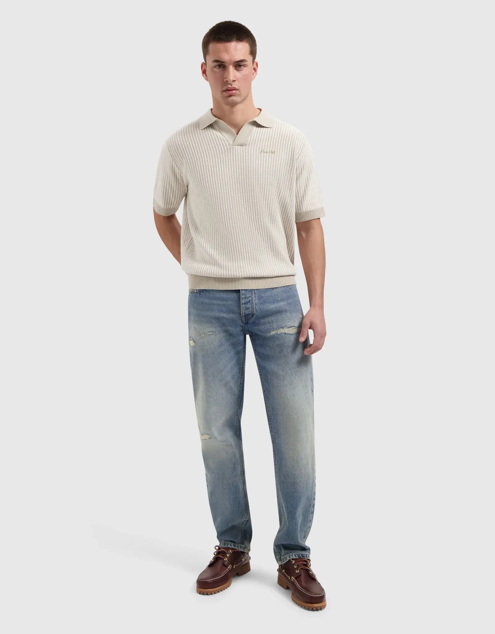 Pure Path Ladder Stitch Polo