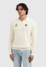 Pure Path Embroidered Braided Knit Polo