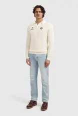 Pure Path Embroidered Braided Knit Polo