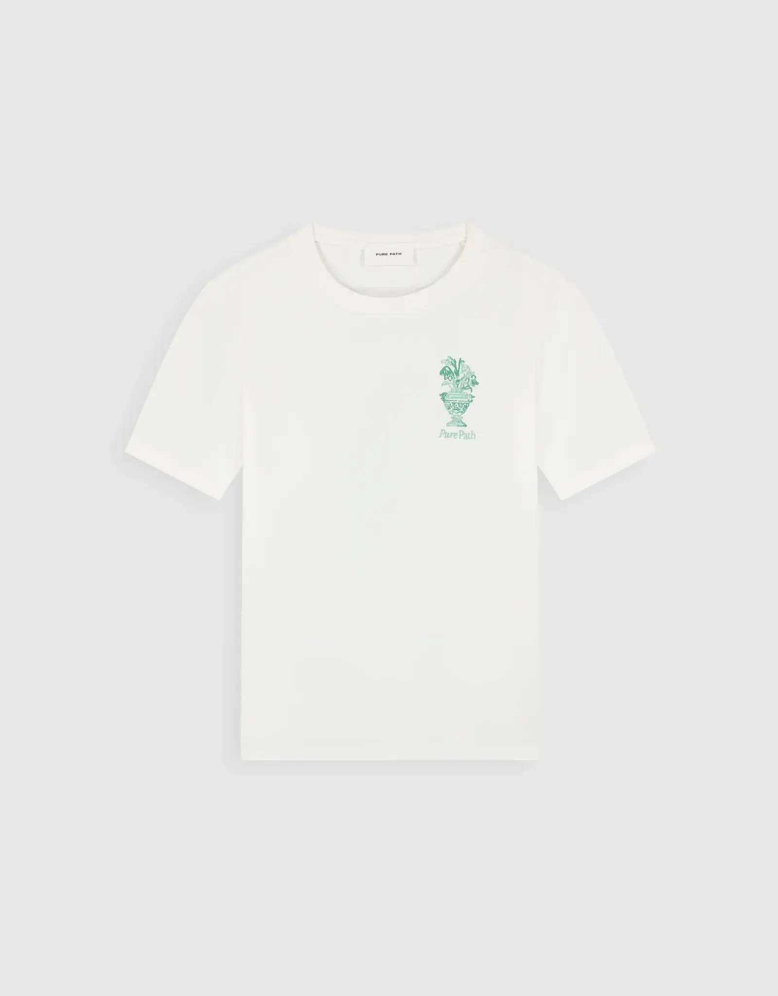 Pure Path Embroidered Vase T-Shirt