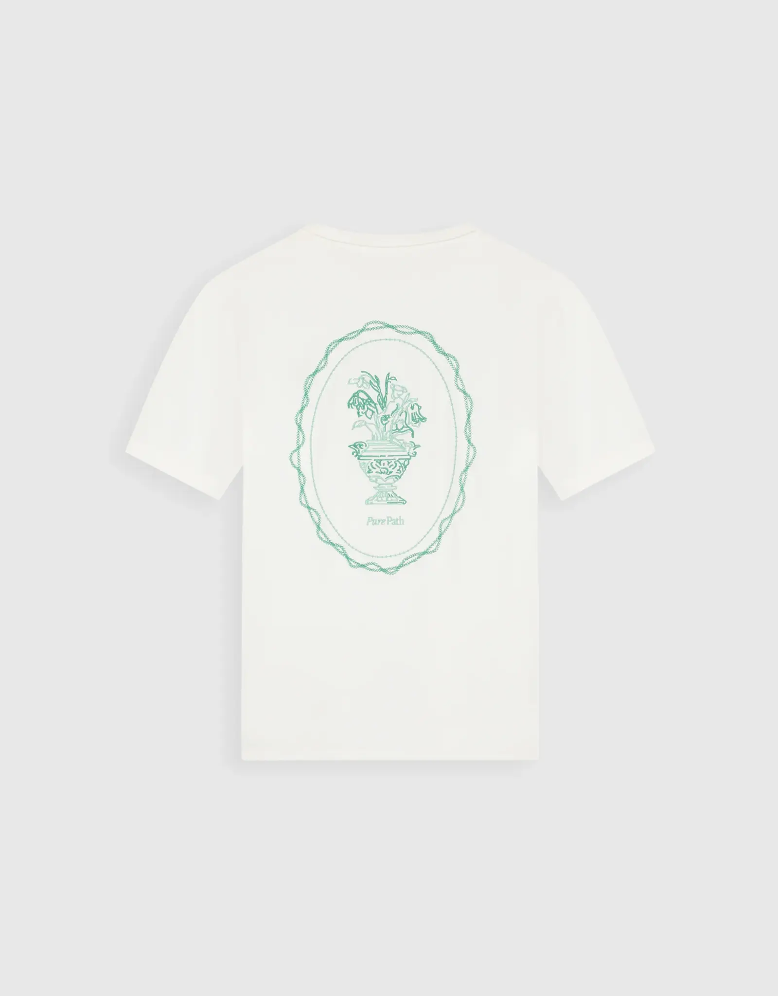 Pure Path Embroidered Vase T-Shirt