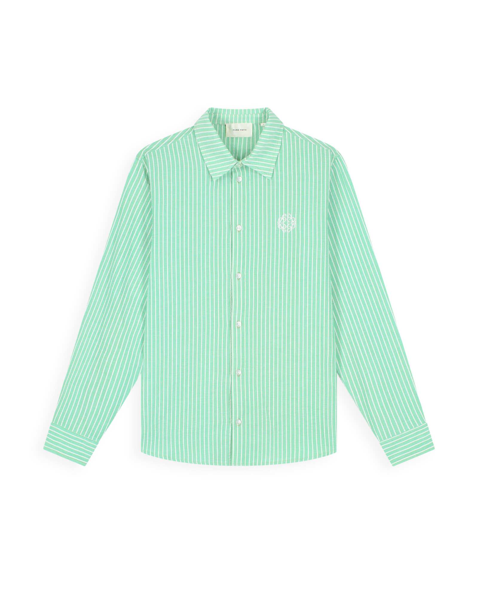 Pure Path Striped Cotton Longsleeved Shirt