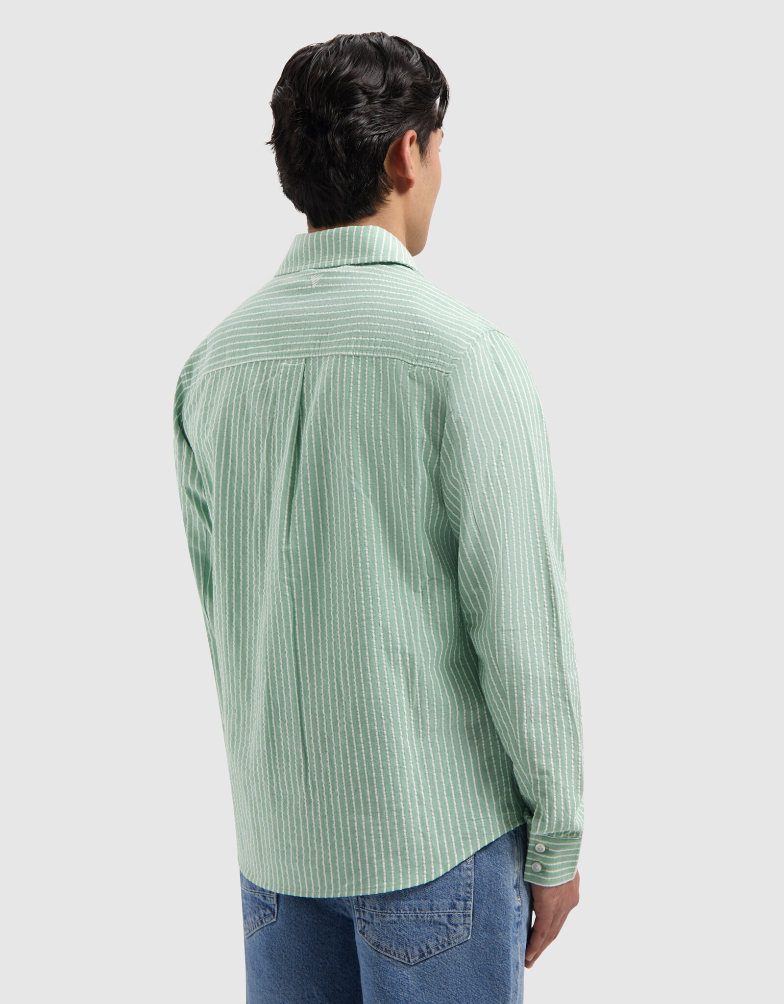 Pure Path Striped Cotton Longsleeved Shirt
