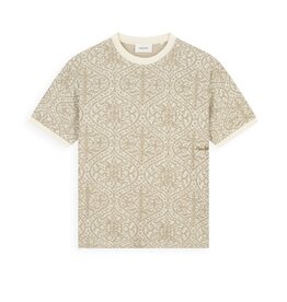 Pure Path Jacquard Pattern T-shirt