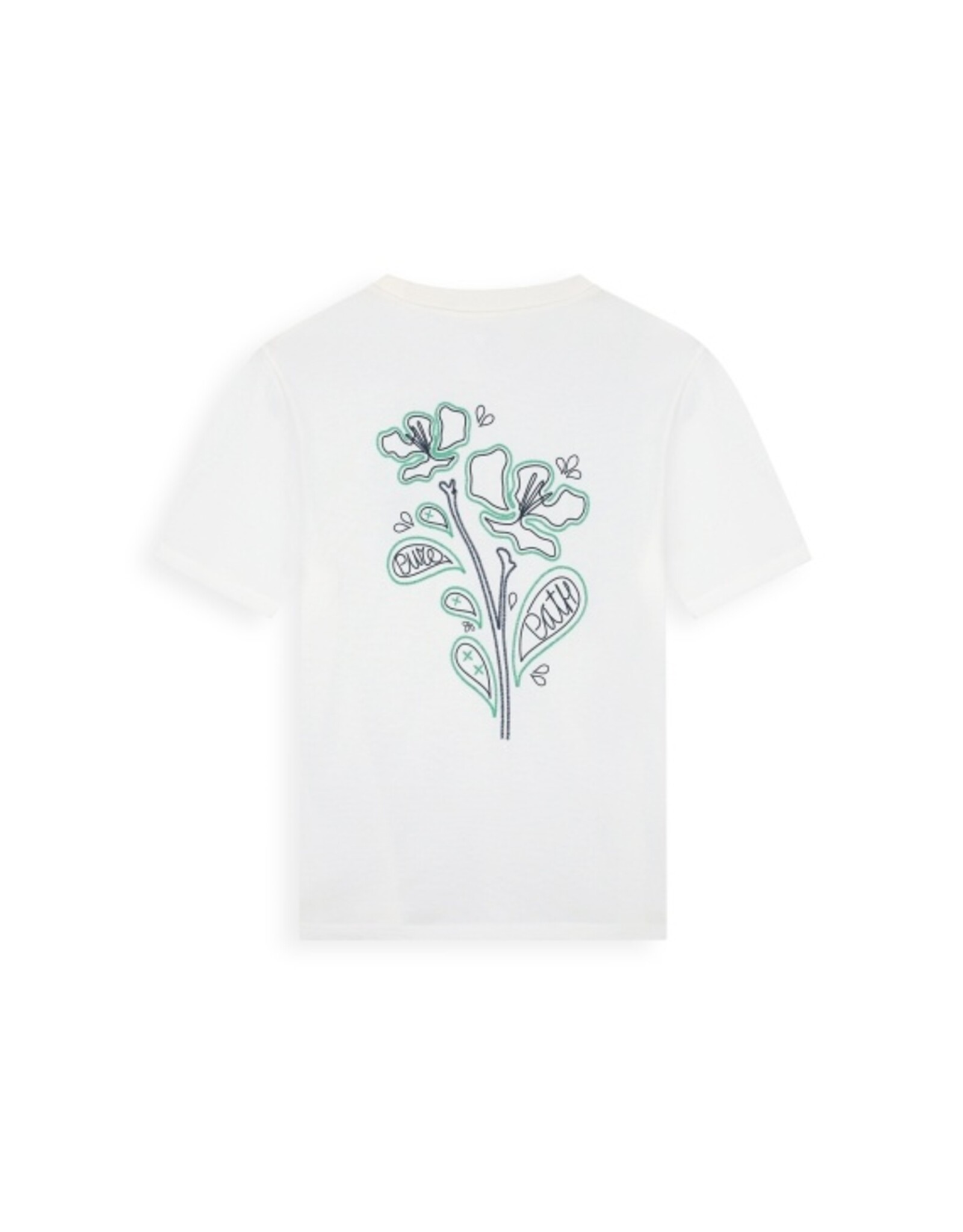 Pure Path Embroidered Flower T-shirt