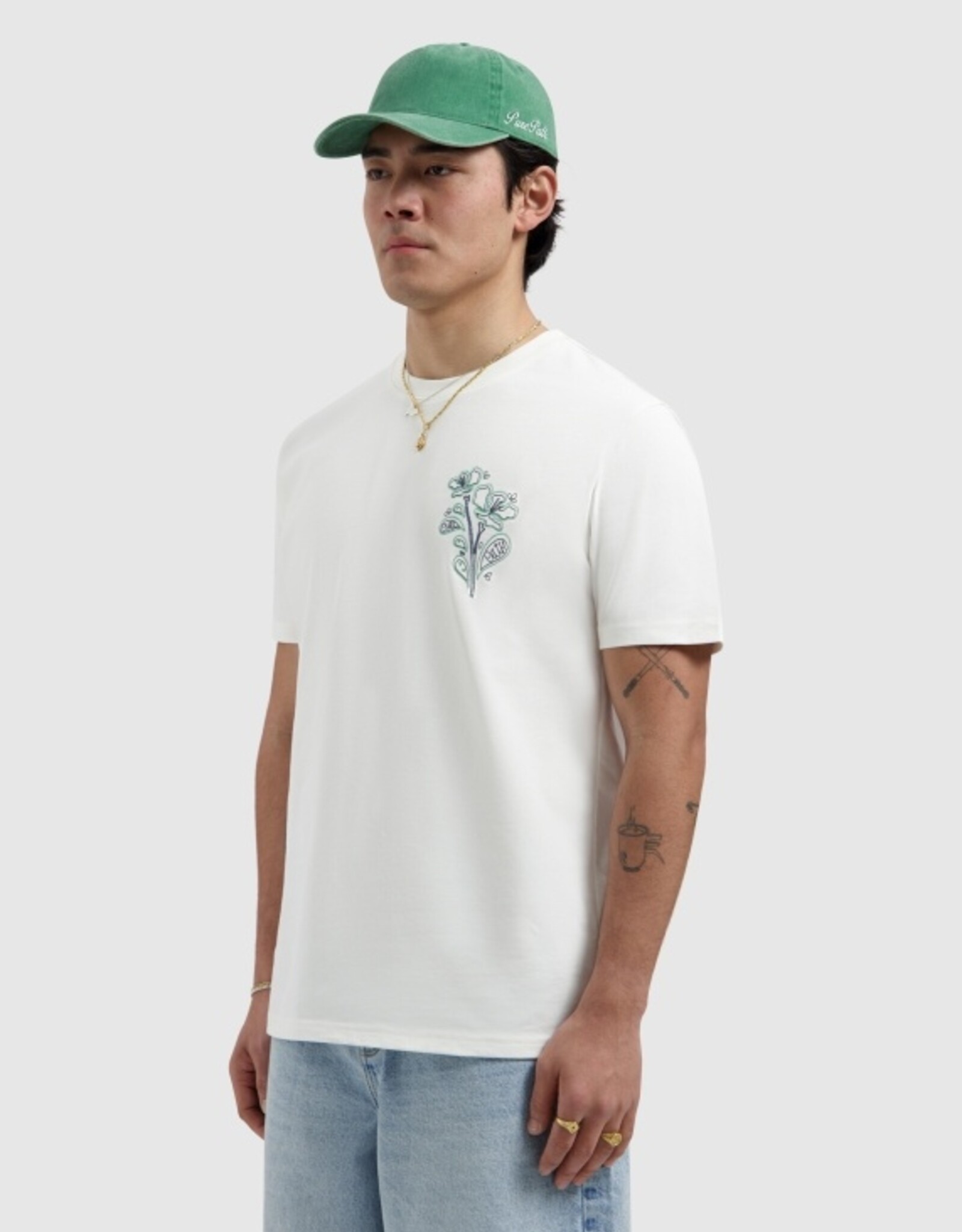 Pure Path Embroidered Flower T-shirt