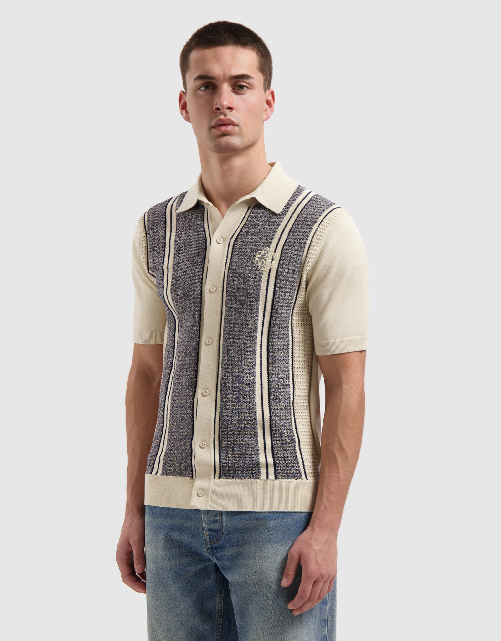 Pure Path Ripley Jacquard Knit Shirt